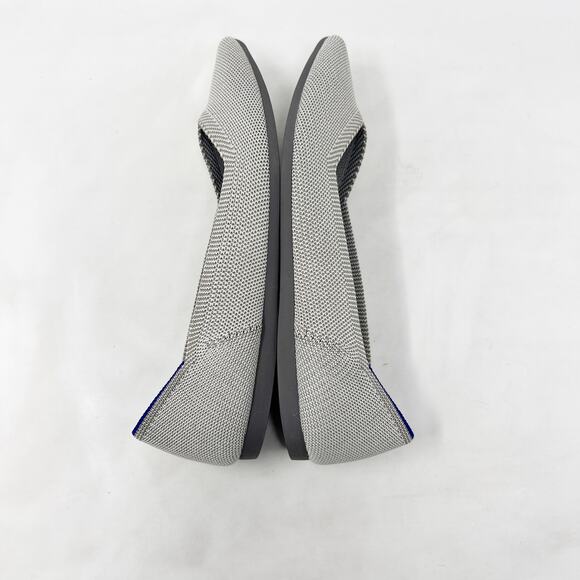 [Rothy’s] The Point Birdseye Gray Slip On Washable Ballet Flats Pointed Toe 6.5 - Picture 5 of 12